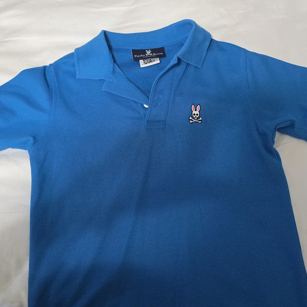 Psycho Bunny Kids Blue Polo Shirt